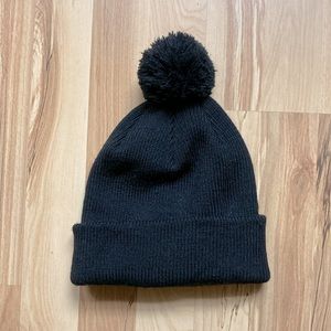 H&M Divided Black Pom Beanie NWOT